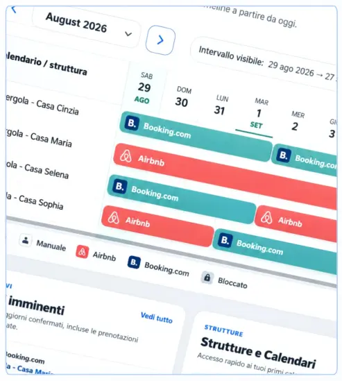 Calendar Planning View screenshot from Host Domination Booking Engine Pro