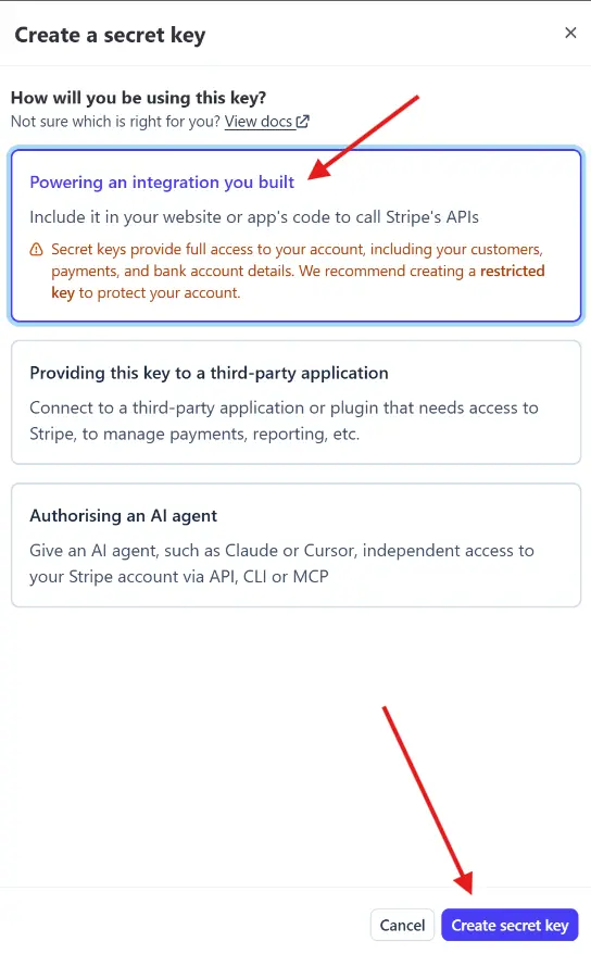 Come ottenere le api key di stripe per host domination booking engine