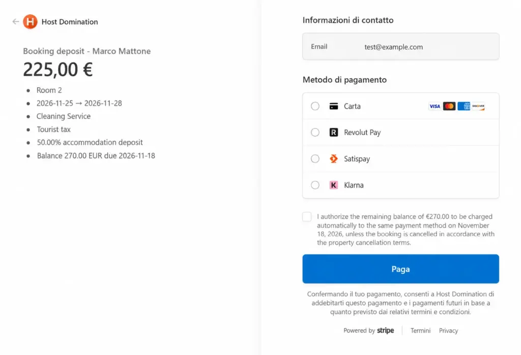Host Domination Deposit Payments screenshot