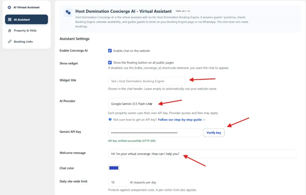 Host Domination Concierge AI - Virtual Assistant screenshot