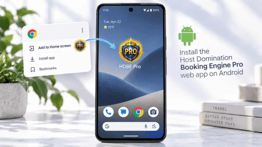 Come installare la web app host domination booking engine su android e ios