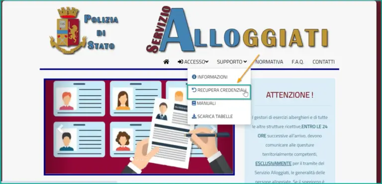 Come ottenere la chiave web service wskey di alloggiati web per il self check in