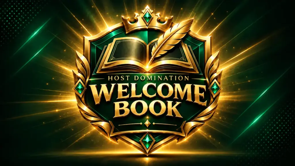 Host Domination Welcome Book - Free